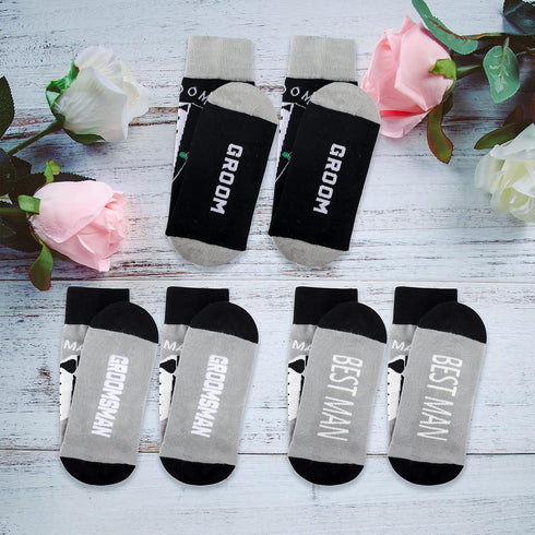 Groomsmen Gift Set: Best Man Socks for Wedding Party